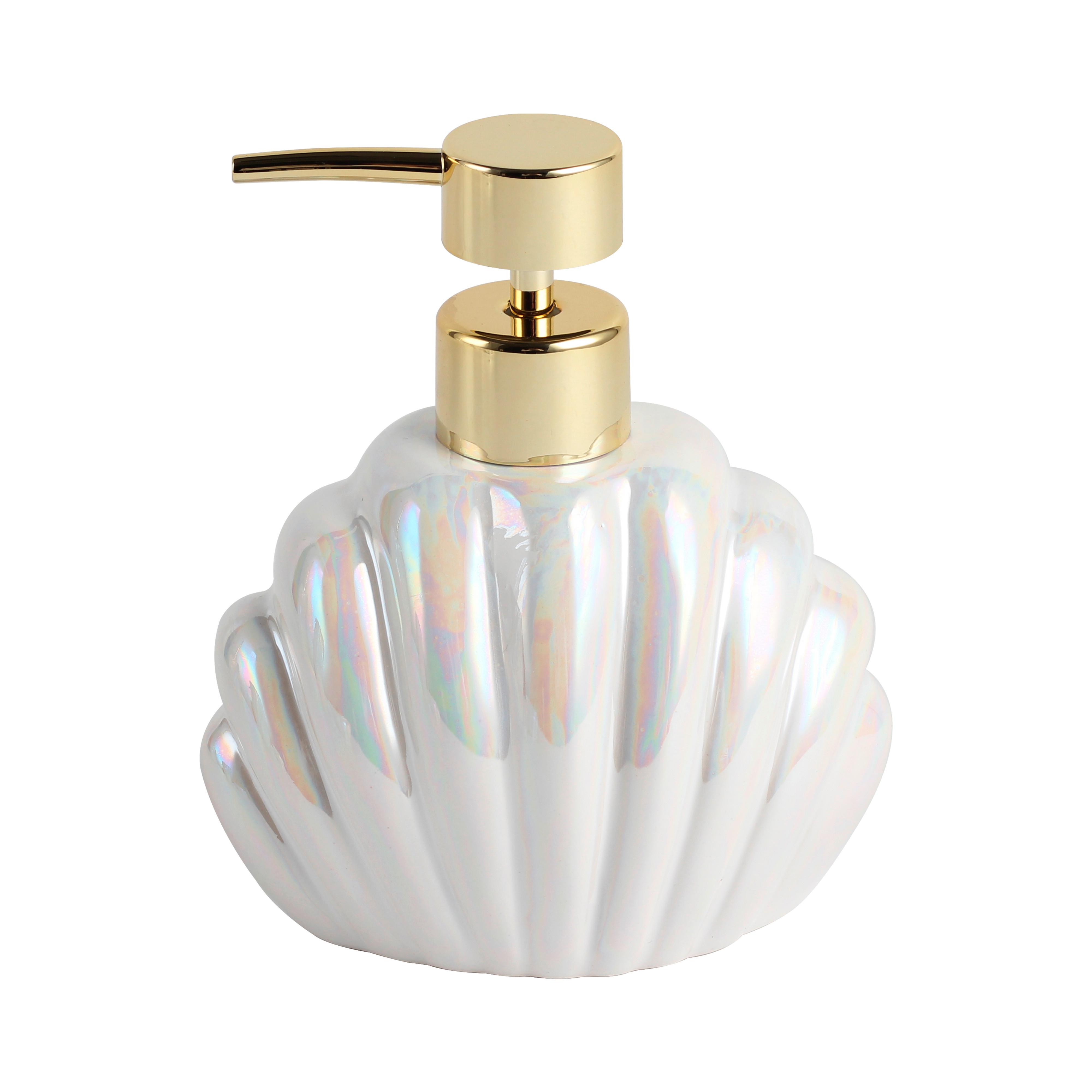 Dávkovač mydla ARIELLE - perleťová, Modern, plast/keramika (12/8,2/14cm) - Mömax