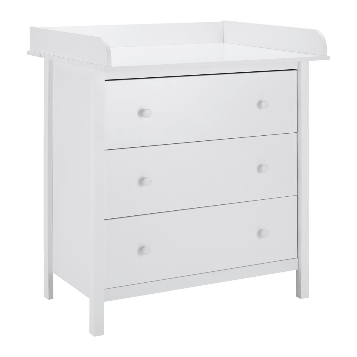 Prebaľovací pult MARIA - biela, Modern, plast (90/100,4/71,5cm) - Bessagi Kids