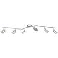 LED-Strahler Amelie 6-Flammig verstellbar L: 150 cm - Chromfarben, MODERN, Kunststoff/Metall (150cm) - Luca Bessoni