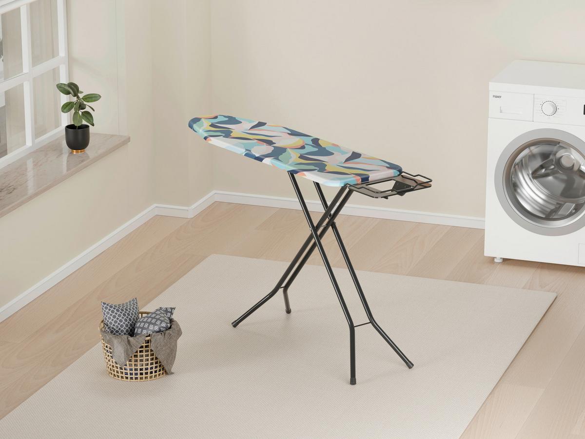 Bügelbrett Armin - Blau/Pink, KONVENTIONELL, Textil (140.5/38.5cm) - Homezone