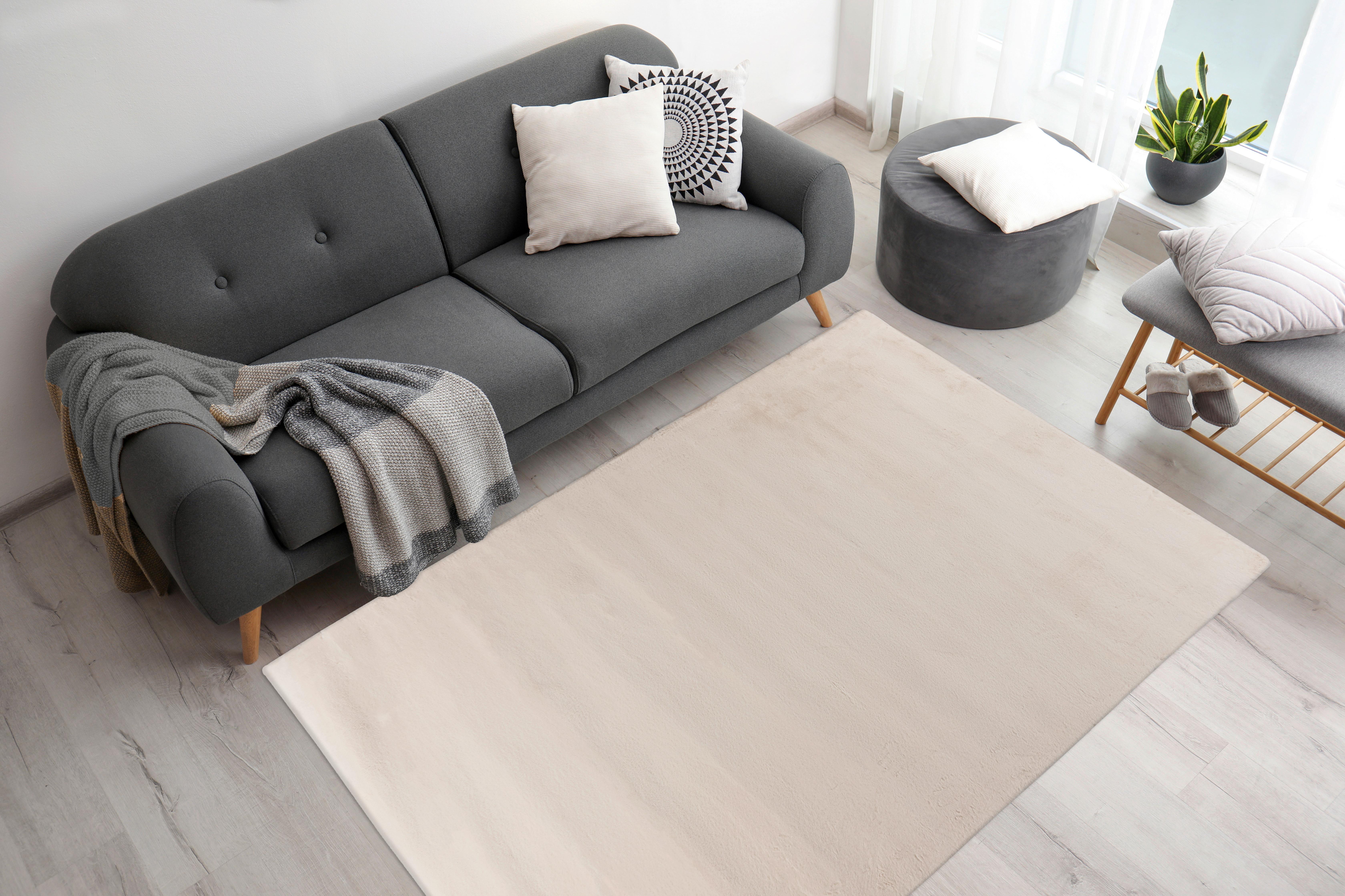 Teppich Rabbit Prime Creme, 120x180 cm - Creme, KONVENTIONELL, Textil (120/180cm)