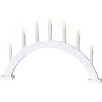 Led-dekoleuchte 230-38 Kerzenständer - Weiß, Basics, Holz/Kunststoff (57/6/34cm) - Eglo