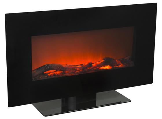 Elektrokamin Lino - Schwarz, MODERN, Glas/Metall (84/50,9/26cm) Elektrokamin Lino - Schwarz, MODERN, Glas/Metall (84/50,9/26cm)