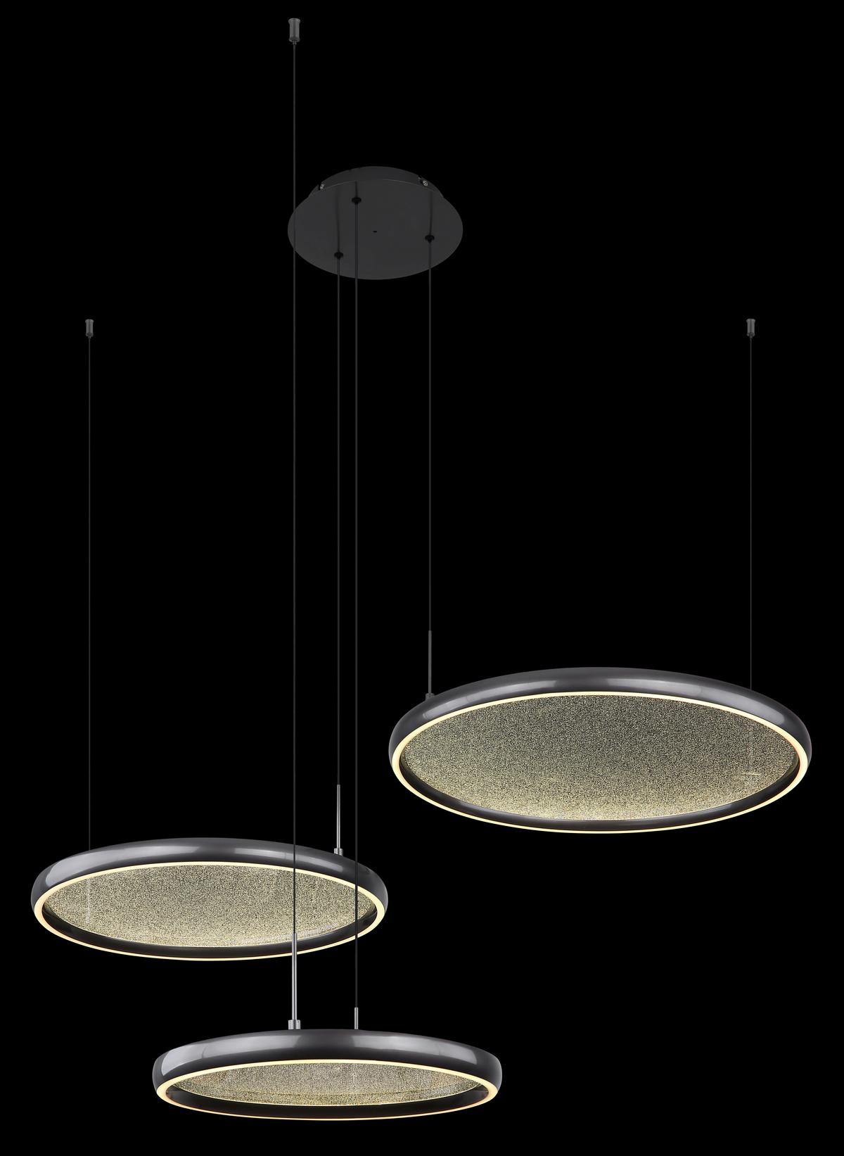 Led Függőlámpa 67186-60 Briggs - fekete/fehér, Design, műanyag/fém (103/83/150cm) - Globo