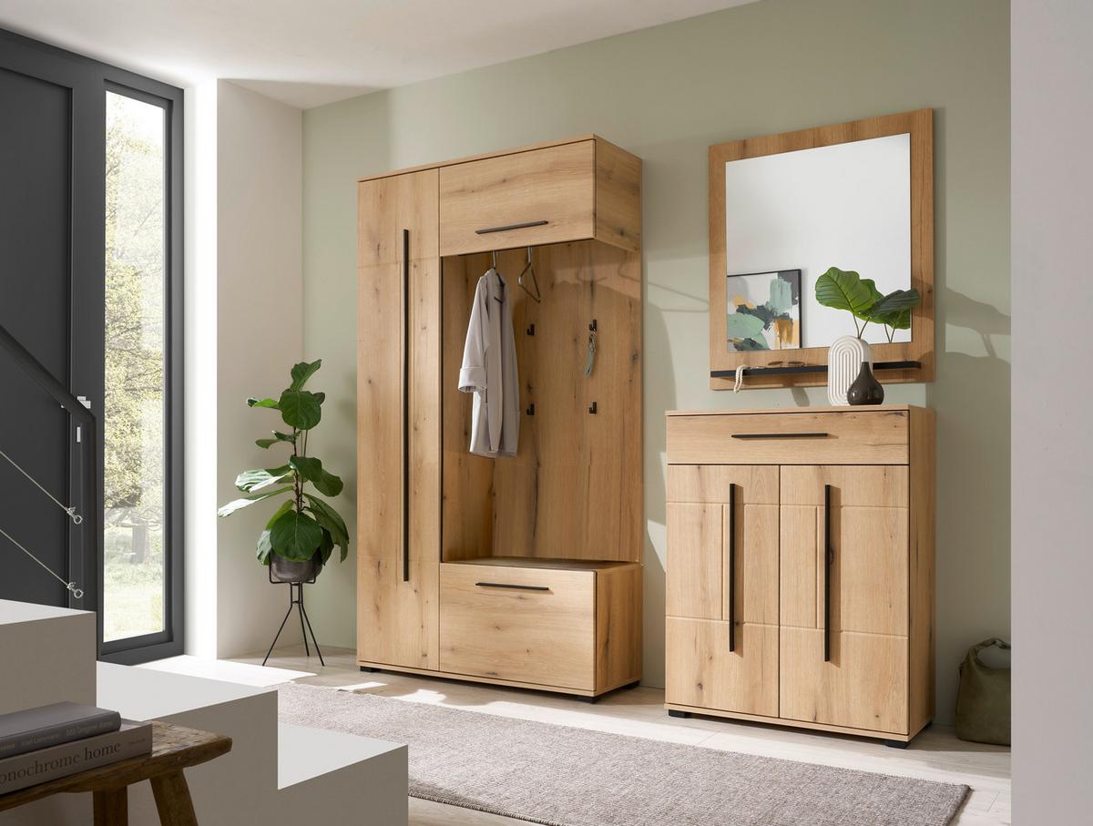 GARDEROBE Cantara Eichefarben B: 111cm - Eichefarben, MODERN, Holzwerkstoff (111/201/39cm) - MID.YOU