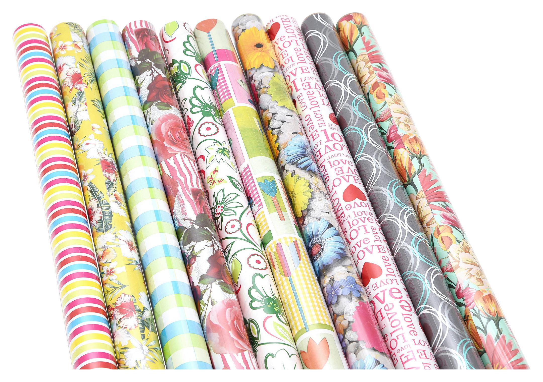 Geschenkpapier Geburtstag Versch. Farben 70x200 cm - KONVENTIONELL, Papier (3.8/70cm)