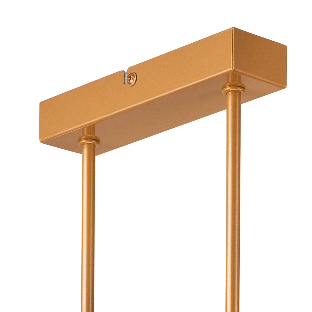 Deckenleuchte Astrid Goldfarben B: 53 cm - Goldfarben, Basics, Glas/Metall (53/32cm)