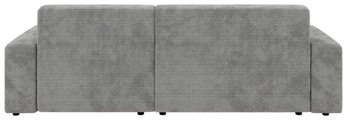 Ecksofa Wien, Grau S: 246x162 cm - Schwarz/Grau, MODERN, Textil (246/162cm) - Trendmanufaktur