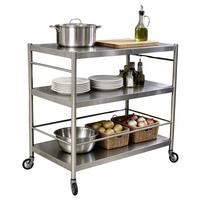 SERVÍROVACÍ VOZÍK SANDRO -EXKLUSIV- - černá/barvy stříbra, Konvenční, kov/plast (95/88/55cm) - Mömax