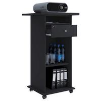 Stůl pro práci ve stoje NETA, černá - černá, Moderní, kompozitní dřevo (60/50/108,3cm) - MID.YOU