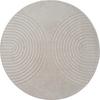 Webteppich Eclipse Grau Ø Ca. 120cm - Grau, Basics, Textil (120cm)