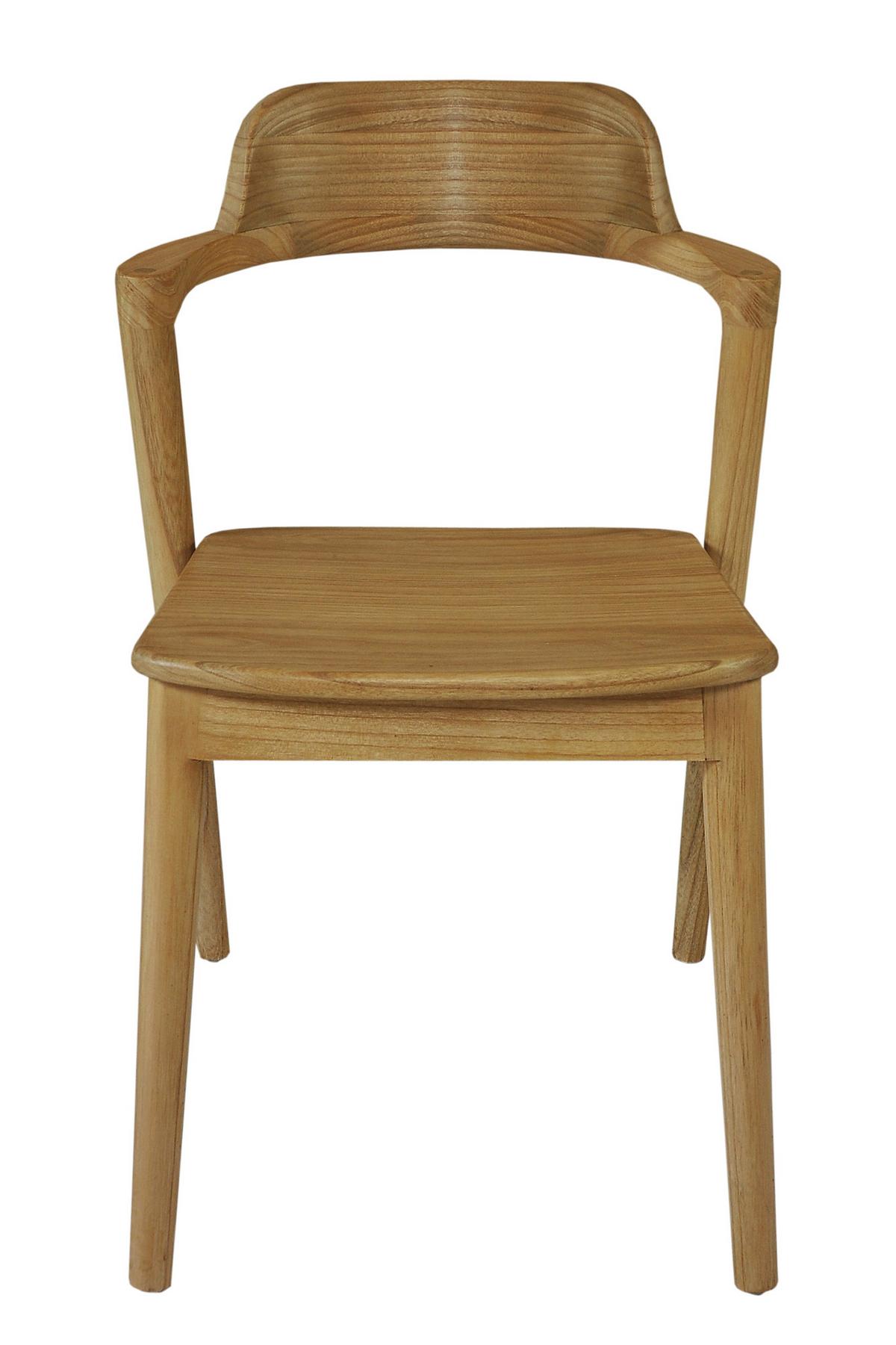 Stuhl Scandi Holz Naturfarben, B: 60 Cm - Naturfarben, ROMANTIK / LANDHAUS, Holz (60/78/50cm)