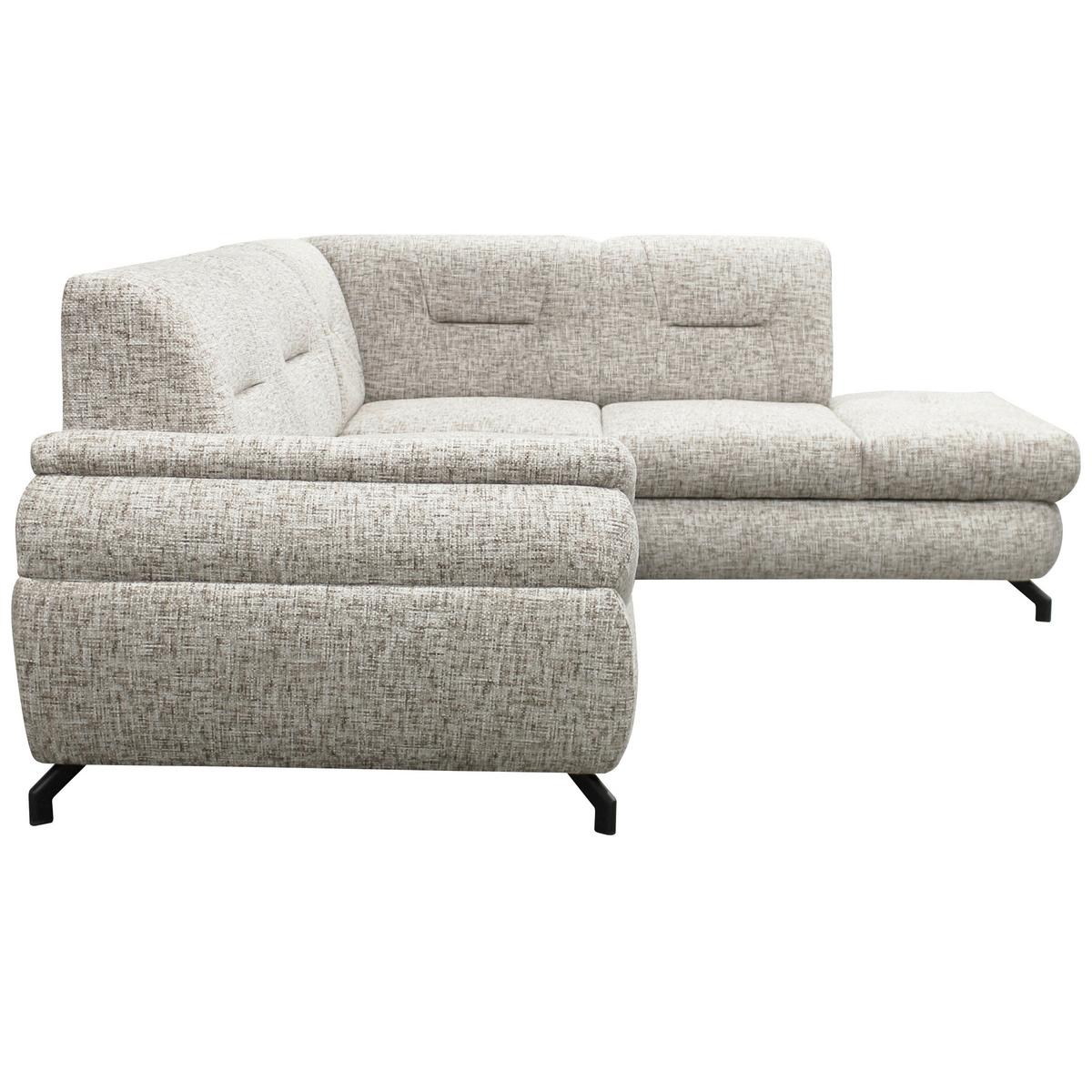 Ecksofa Imo Beige 274x201 cm - Beige/Schwarz, Design, Textil (274/201cm) - MID.YOU