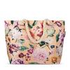Strandtasche Fiori Gelb Goldfarben 43x60 Cm - Gelb/Goldfarben, KONVENTIONELL, Textil (43/60cm)