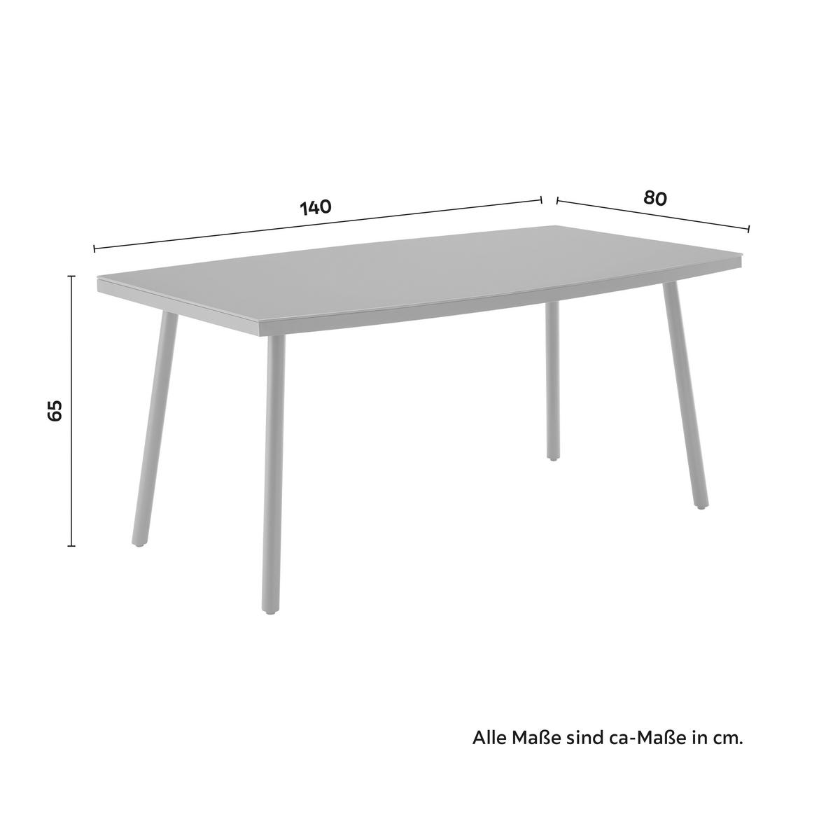 Záhradná súprava CAMILLA - sivá, Modern, kov/textil (252/65/68cm) - Bessagi Garden