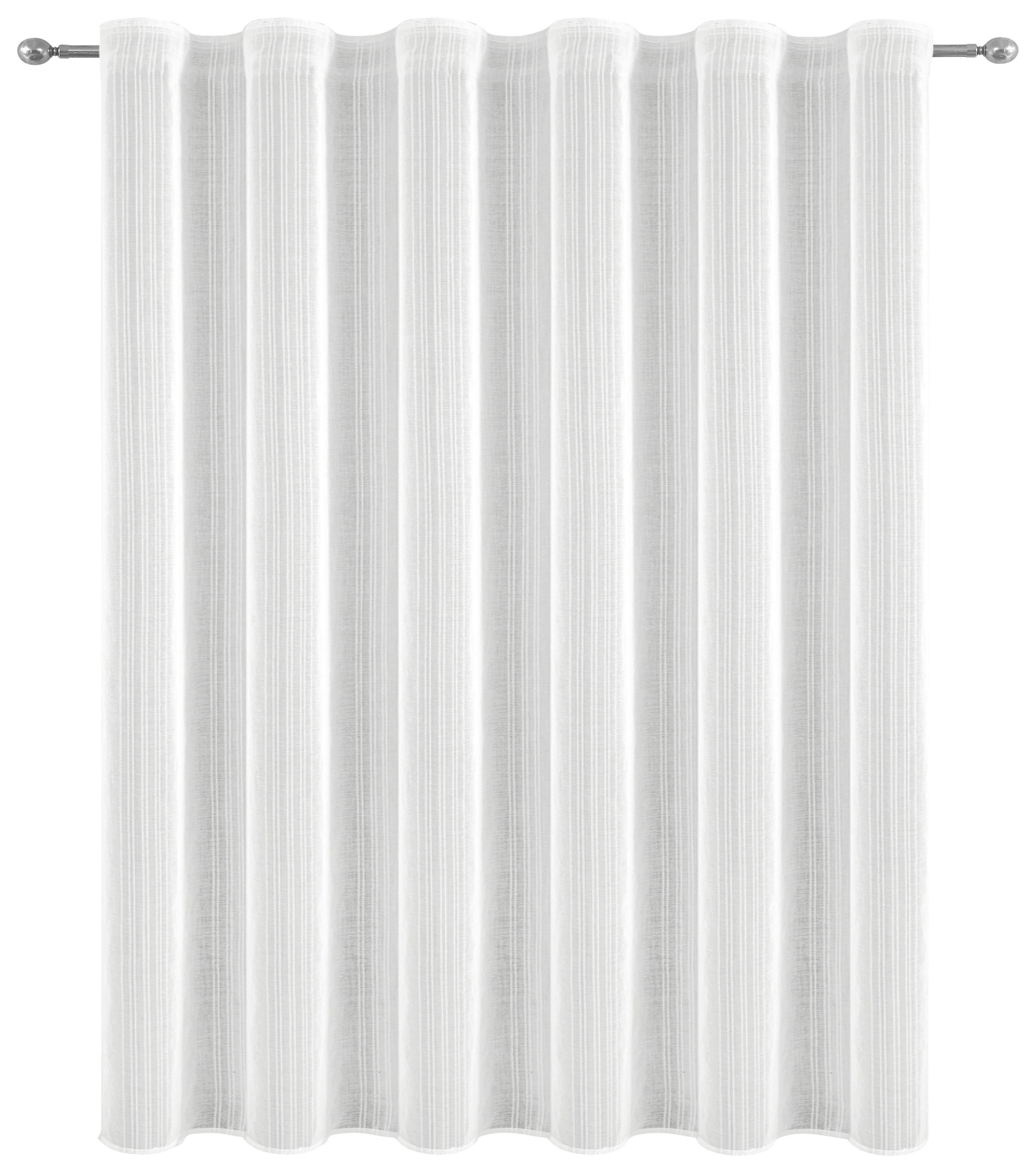 Blumenfensterstore Transparent Nicole BxL: 300x175 cm - Weiß, MODERN, Textil (300/175cm) - Luca Bessoni