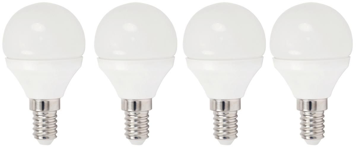 LED žárovka Multi / E14 /5,5 W /4 ks - bílá, plast - Modern Living