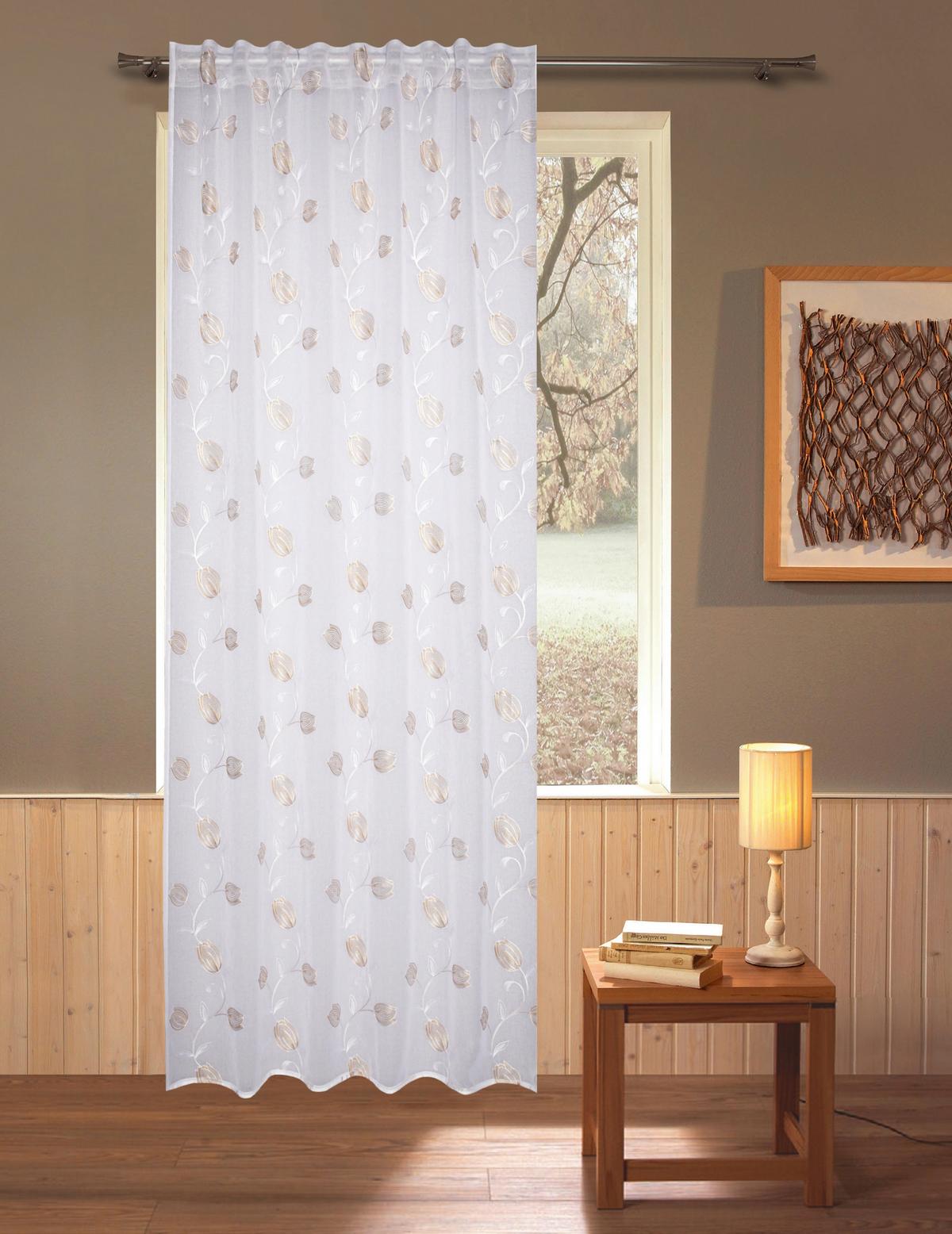FERTIGVORHANG JAYCE - Naturfarben, ROMANTIK / LANDHAUS, Textil (140/245cm) - James Wood