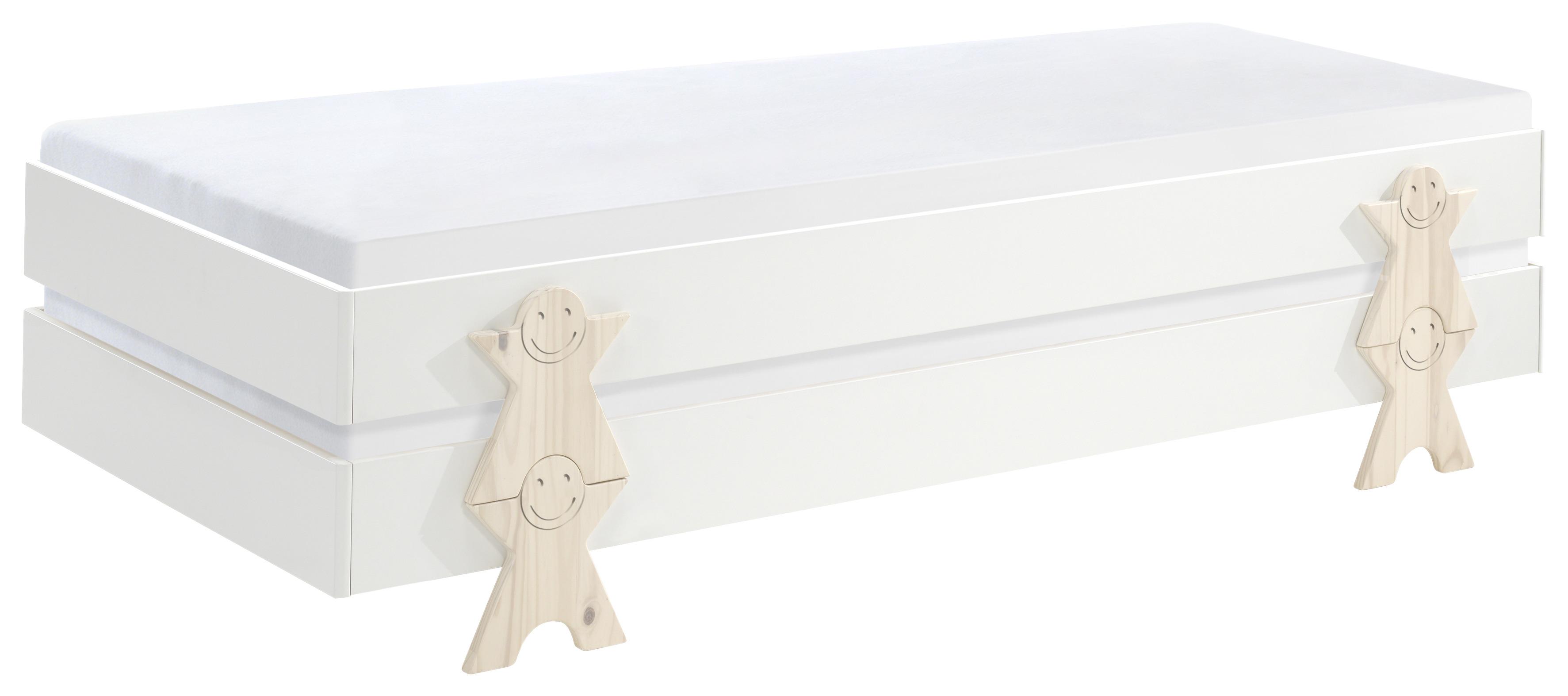 Schickes Bett aus Kiefernholz