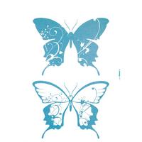 Dekosticker 17017h - Blau/Klar, Natur, Kunststoff (50/70cm)