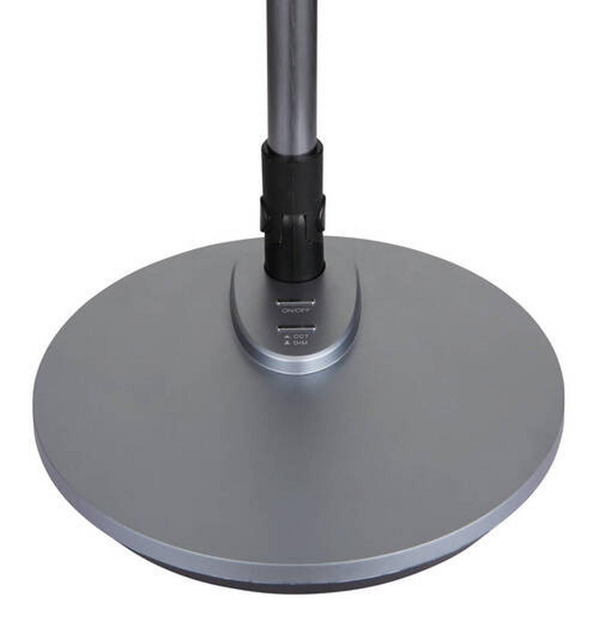 LED-Schreibtischleuchte 58444 - Dunkelgrau/Opal, Design, Kunststoff/Metall (35cm) - Globo