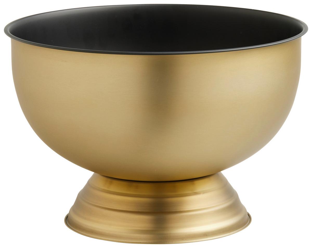 Chladič na šampanské GLAMOUR - čierna/zlatá, Modern, kov (37/24,3cm) - Mömax