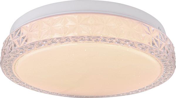 LED-Deckenleuchte aus Acryl mit Verzierung