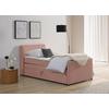 Boxspringbett Mit Bettkasten Nida 100x200 Cm Altrosa - Altrosa/Schwarz, MODERN, Holz/Textil (100/200cm) - MID.YOU