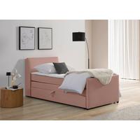 Boxspringbett Mit Bettkasten Nida 120x200 Cm Altrosa - Altrosa/Schwarz, MODERN, Holz/Textil (120/200cm) - MID.YOU