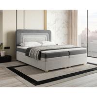 Boxbett Nest Lf:160x200 Hellgrau/Dunkelgrau - Dunkelgrau/Hellgrau, MODERN, Holz/Kunststoff (160/200cm) - MID.YOU