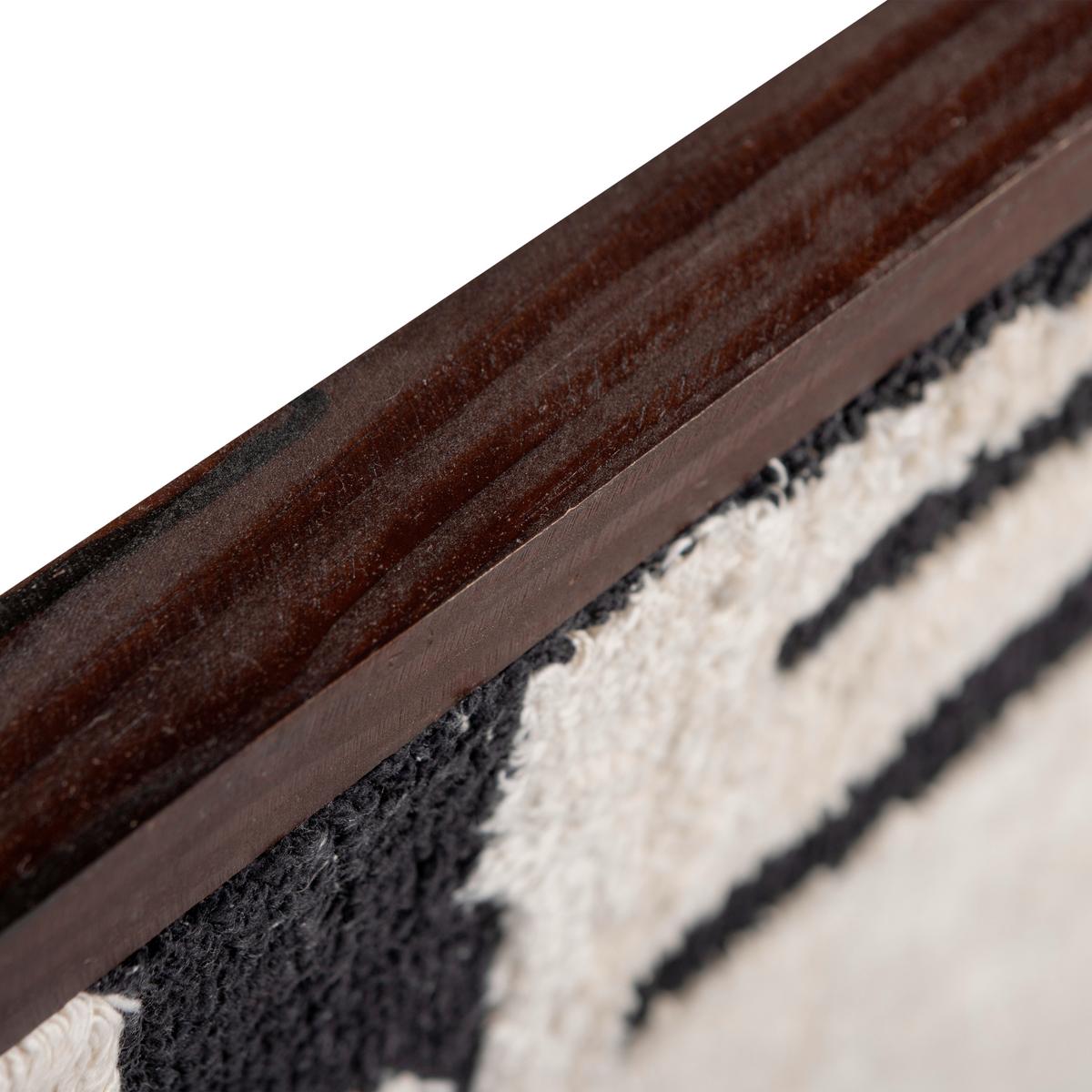 Bild Dunkelbraun, B/H/T: 60x90x10cm - Dunkelbraun/Schwarz, Basics, Holzwerkstoff/Textil (60/90/10cm) - Livetastic