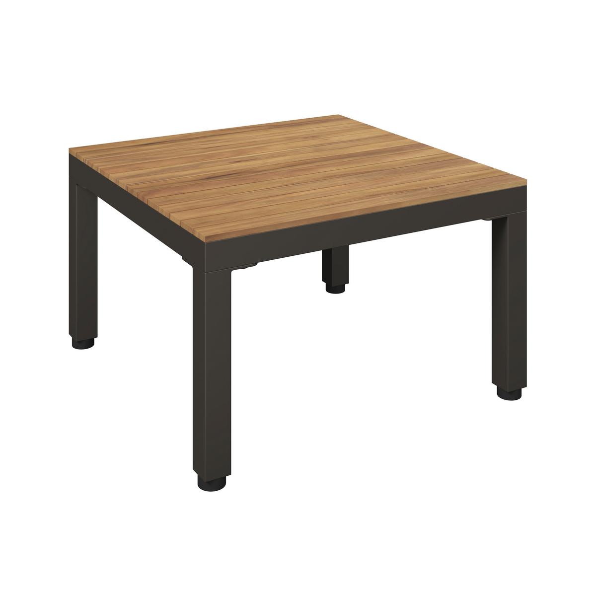 Loungegarnitur Rostock - Beige/Akaziefarben, MODERN, Holz/Textil (57/35/57cm) - Beldano