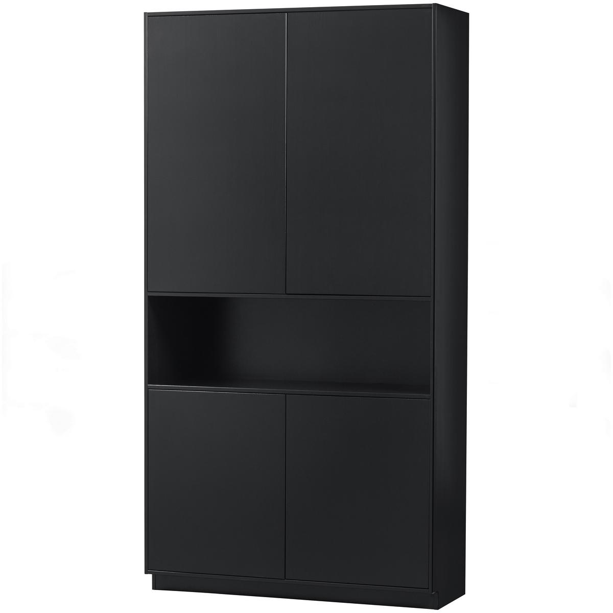 Buffet Finca Schwarz B: 110 cm - Schwarz, Design, Holz (110/210/40cm) - Livetastic