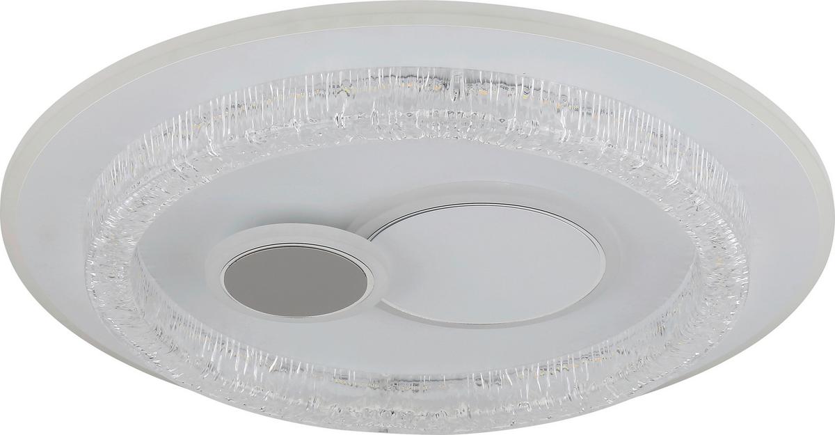 LED-Deckenleuchte Cansu - Klar/Opal, Basics, Kunststoff/Metall (49,5/6cm) - Luca Bessoni