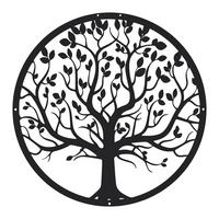 DEKORACE NA ZEĎ TREE - černá, Konvenční, kov (40cm) - Modern Living