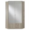 Eckschrank Mit Spiegel 95cm Imago, Eiche Dekor - Eichefarben, KONVENTIONELL, Glas/Holzwerkstoff (95/199/95cm) - MID.YOU