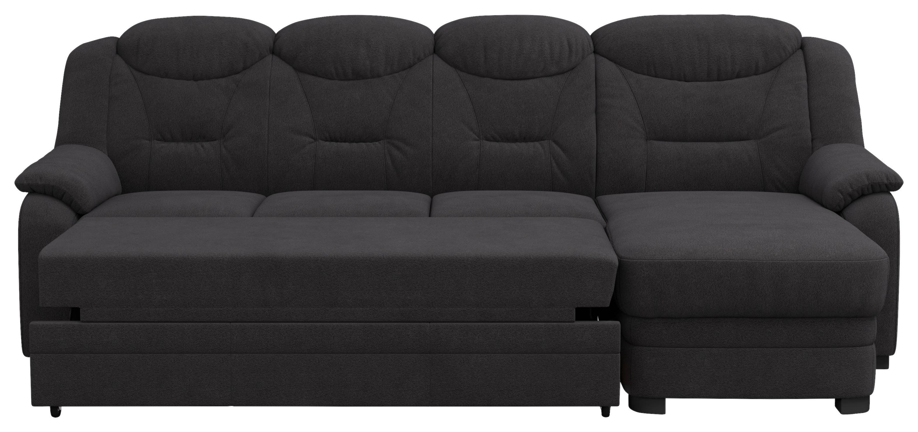 Ecksofa Marcus Schwarz S: 257x162 cm - Schwarz, Basics, Textil (257/162cm) - MID.YOU