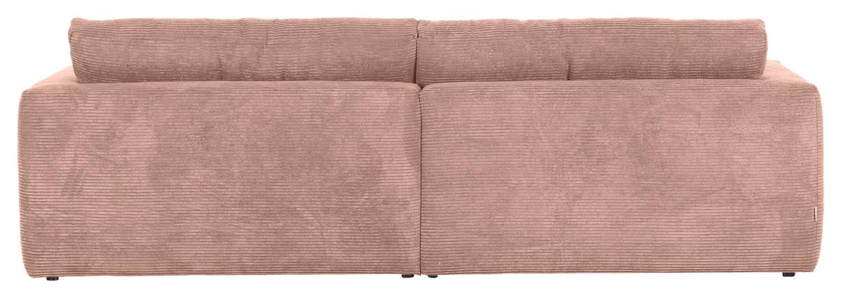 Bigsofa Manolis Altrosa B: 260 cm - Schwarz/Altrosa, KONVENTIONELL, Textil (260/66/115cm) - MID.YOU