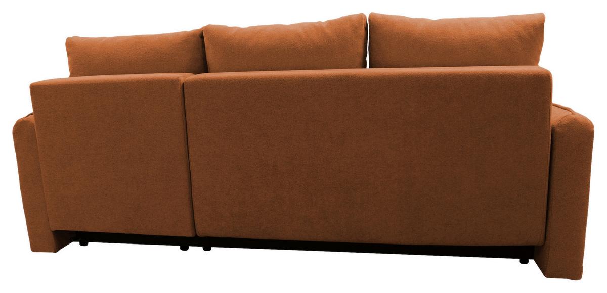 Ecksofa Fancy Rostfarben 209x143 Cm - Rostfarben/Schwarz, Design, Textil (209/143cm) - MID.YOU