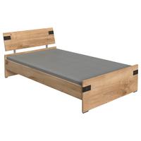 Postel LIVERPOOL 120x200cm - barvy dubu/barvy grafitu, Design, kompozitní dřevo (120/200cm) - MID.YOU