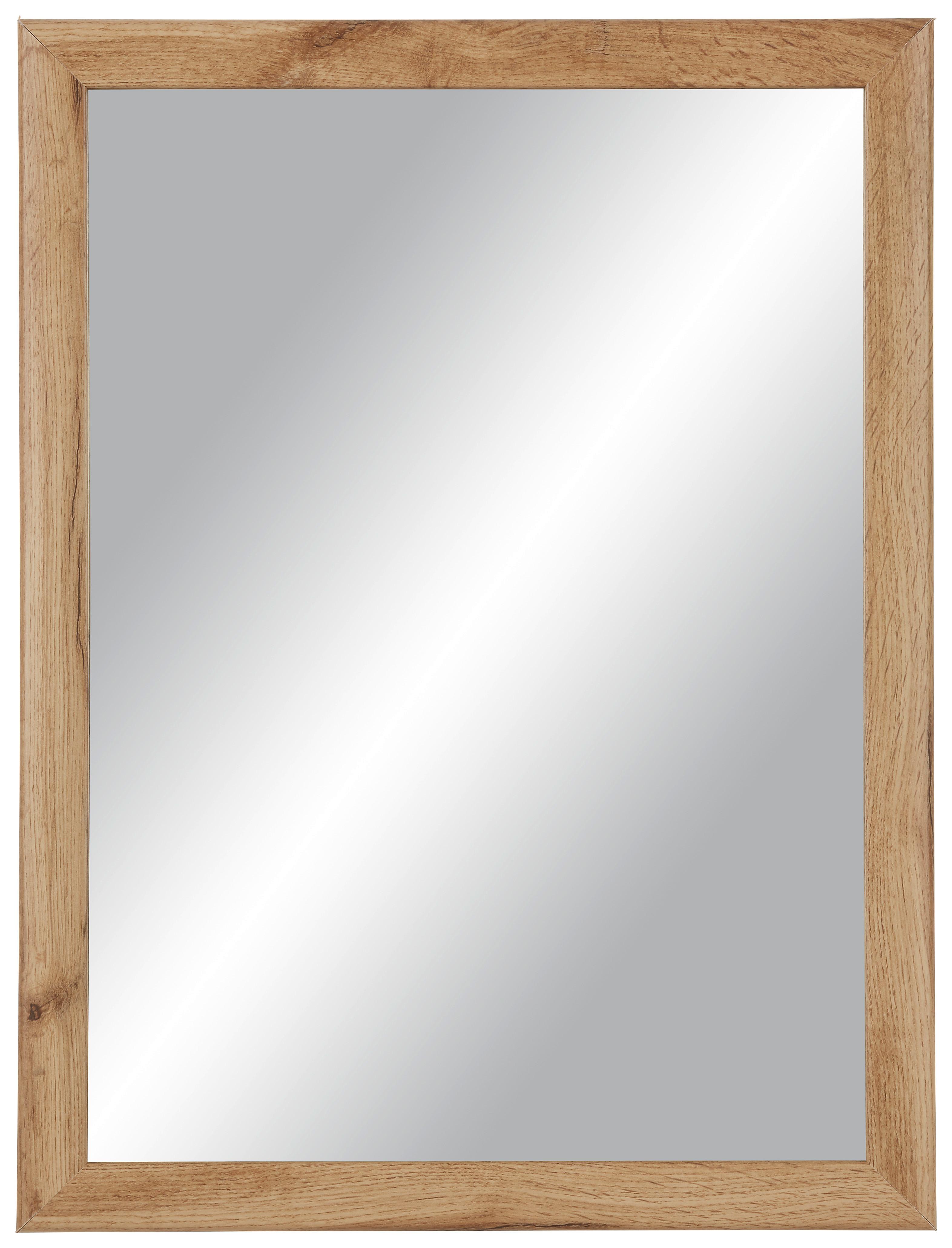 Nástěnné Zrcadlo Wotan - hnědá, Moderní, kompozitní dřevo/sklo (45/60cm)