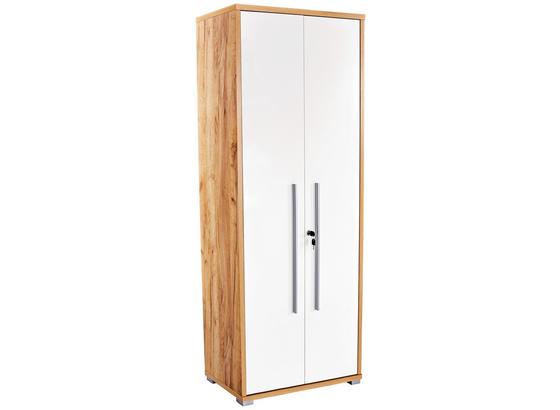 Skříň Na Spisy Profi - bílá/barvy dubu, Moderní, dřevěný materiál (75/185/35cm) - Ombra Skříň Na Spisy Profi - bílá/barvy dubu, Moderní, dřevěný materiál (75/185/35cm) - Ombra