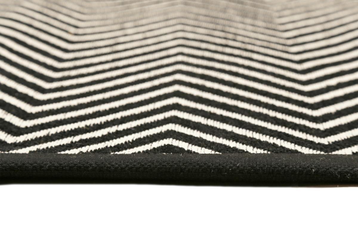 Handwebteppich Schwarz, Bxl: Ca. 160x230 Cm - Schwarz, Trend, Textil (160/230cm) - Esprit
