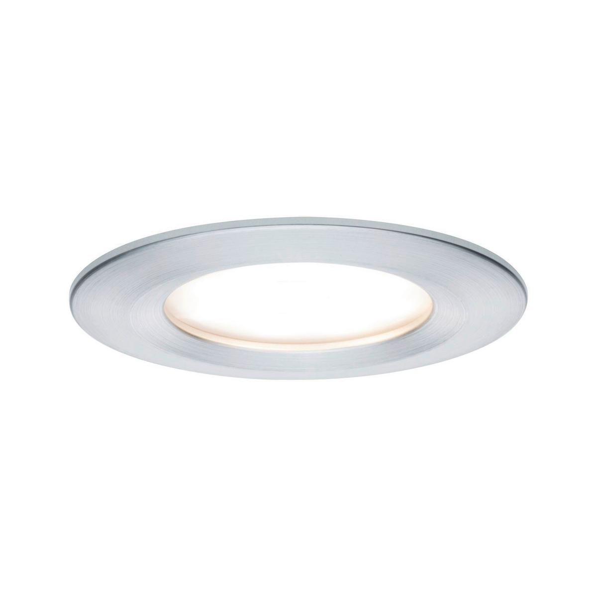 LED-Deckenleuchte Ø 7,8 cm 1-Flammig, Rund - Alufarben, Basics, Metall (7,8cm) - Paulmann
