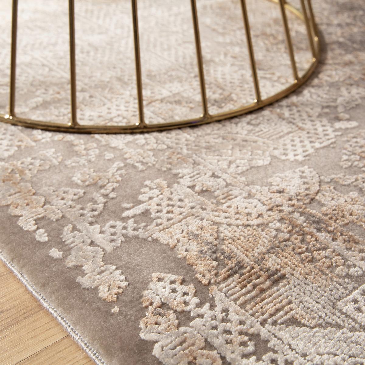 Webteppich Taupe My Jewel Of Obsession 80x150 cm - Taupe, KONVENTIONELL, Textil (80/150cm) - Obsession