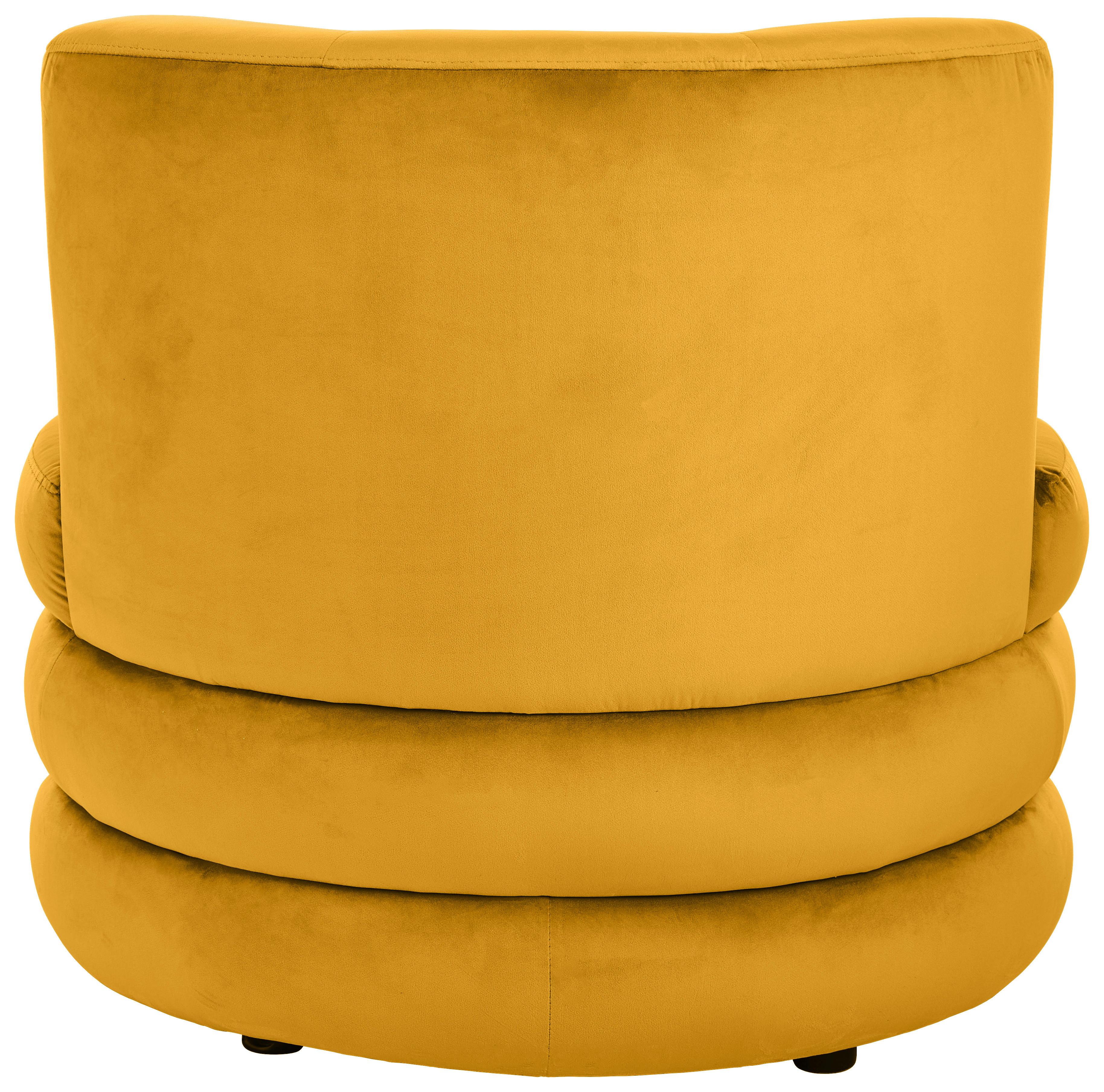 Designsessel Magari - Edelstahlfarben/Goldfarben, Trend, Textil (90/82/85cm) - Livetastic