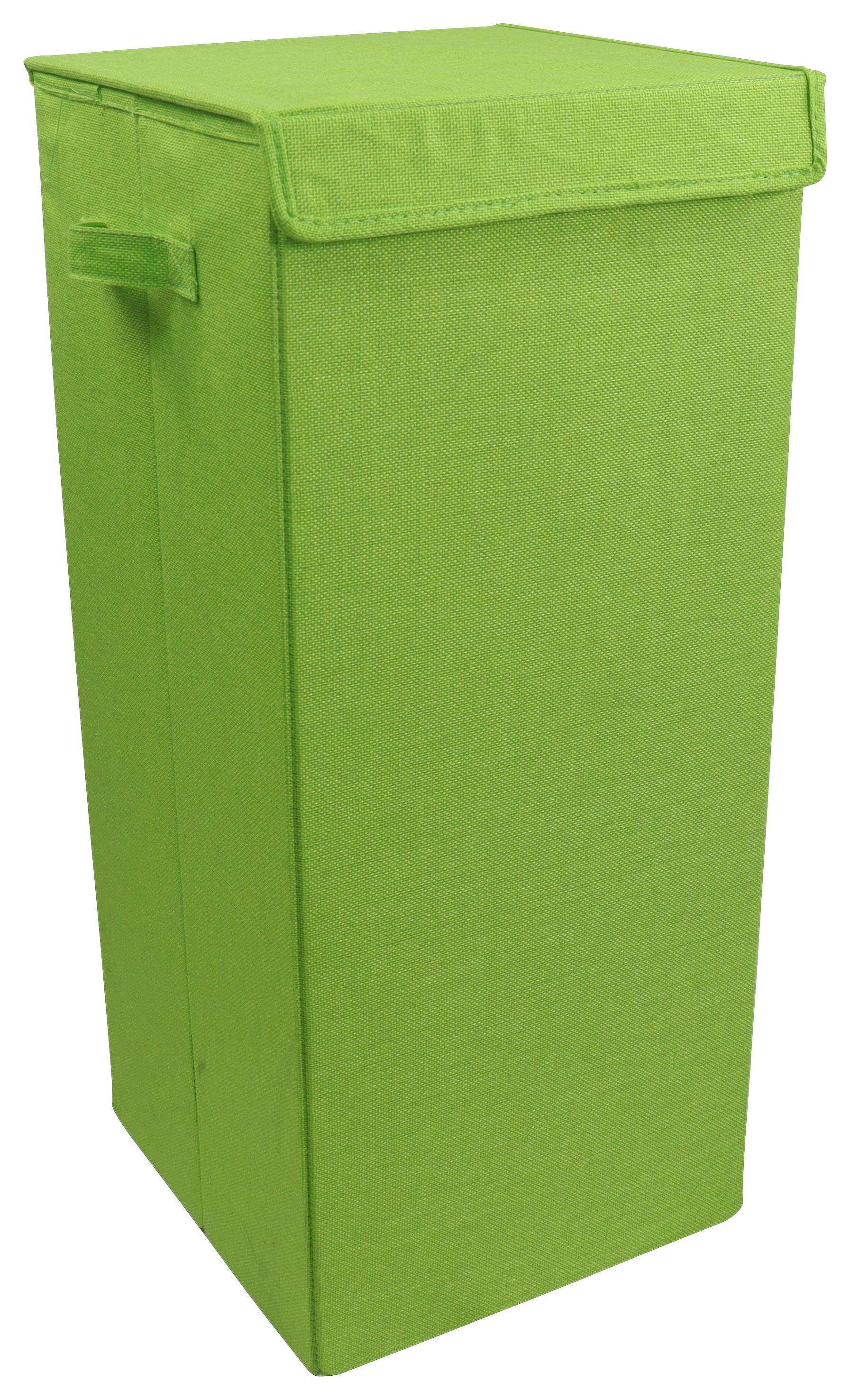 Wäschekorb Dreso Grün B: 30 cm - Grün, MODERN, Textil (30/70/30cm) - MID.YOU