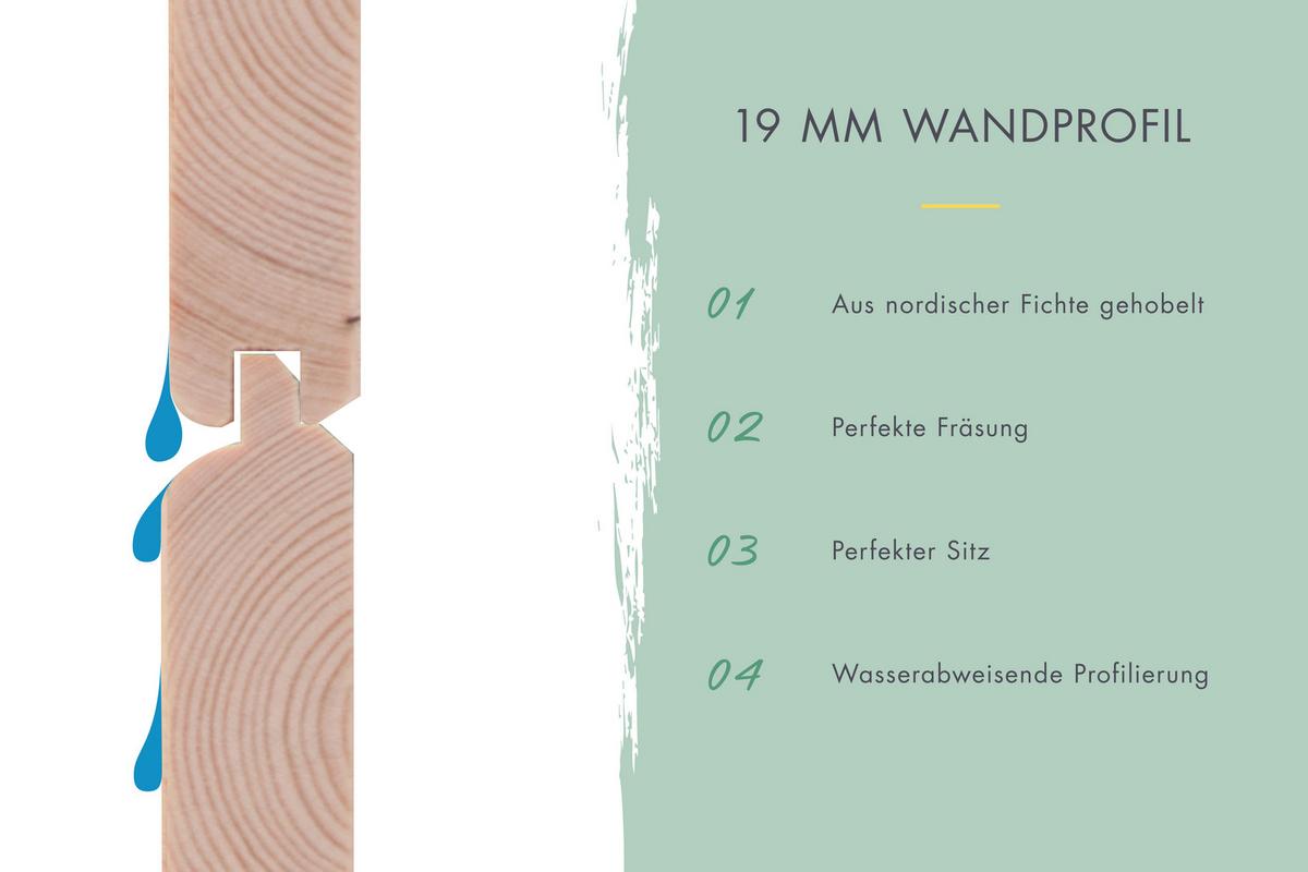 Gartenhaus Gais 2 mit Anbaudach und Fußboden - Anthrazit, MODERN, Holz/Metall (209/208/213cm)