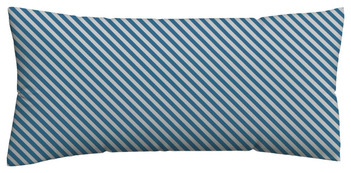 Kopfpolsterbezug Woven Satin Fade - Blau/Hellgrau, Basics, Textil (40/80cm) - Schlafgut