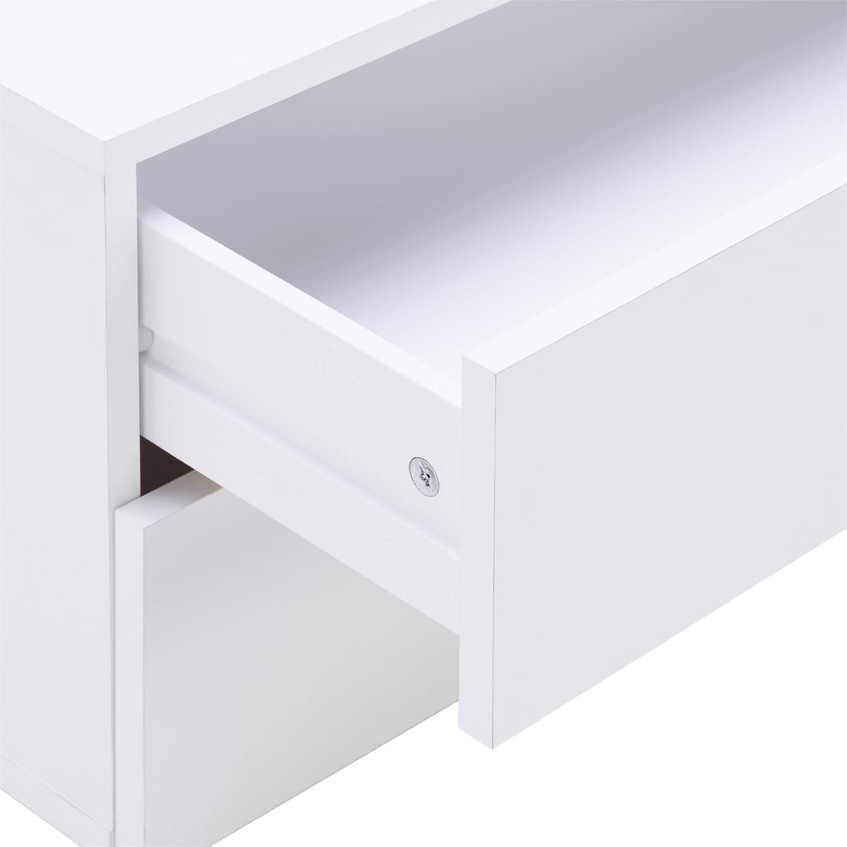 ZÁSUVKOVÝ BOX BASIC 2 - bílá, Konvenční, kompozitní dřevo (74/35/51,5cm)